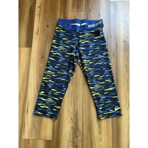 Nike Pro Women's Sz Large Cropped Leggings Yoga Pants